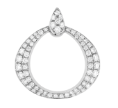 Украшение Подвеска из белого золота 750 пробы с бриллиантами Omega DEWDROP P90BCA0200405