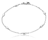 Украшение Браслет из белого золота 750 пробы Omega DEWDROP 18 см B36BCA0200105