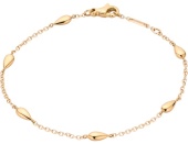 Украшение Браслет из желтого золота 750 пробы Omega DEWDROP 18 см B36BBA0200105