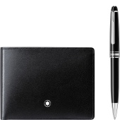 Набор ручка шариковая и бумажник Montblanc Meisterstück 127052