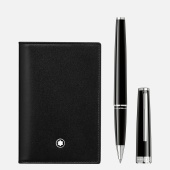 Набор ручка роллер и визитница Montblanc Meisterstück  128954